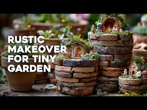 🪴 Small Garden Makeover: Rustic Charm with Repurposed Materials