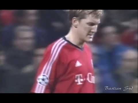Bastian Schweinsteiger(19 years old) vs Real Madrid in the 2003-2004 Champions League