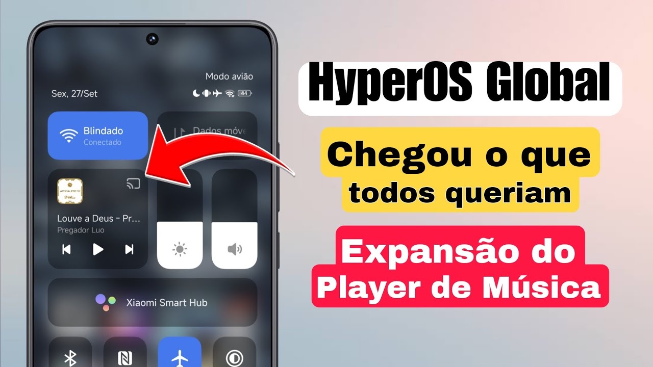 Urgente 🔴 - O Milagre Aconteceu - Expansão do Player de Música Chegou Na HyperOS Global - Sem Root