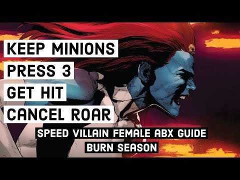 Speed villain female ABX GUIDE + roar cancel || burn season