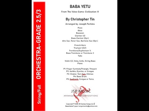 Baba Yetu (for String/Full Orchestra)