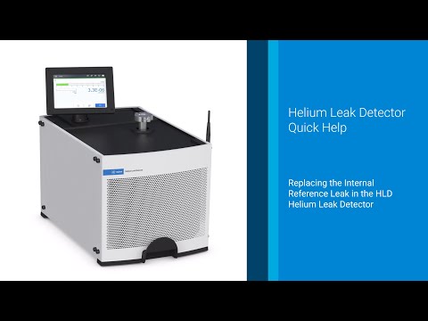 How to change the calibrated reference leak in the Agilent HLD helium leak detector