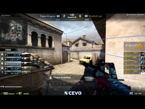 Team Kinguin vs Publiclir.se (CEVO-P Placement Tournament CS:GO Season 8) - Helium & Launders