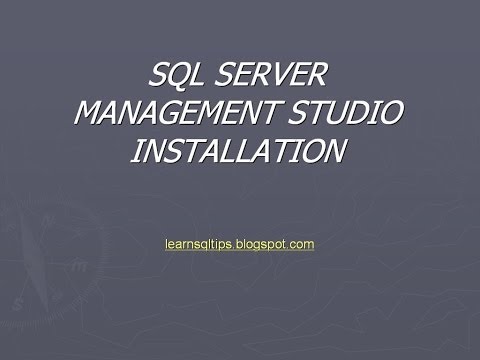 comment demarrer sql server express