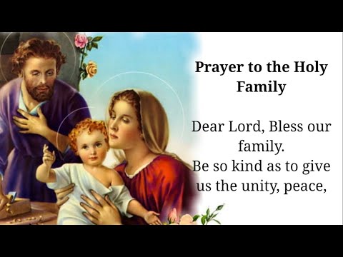 Prayer to the Holy Family