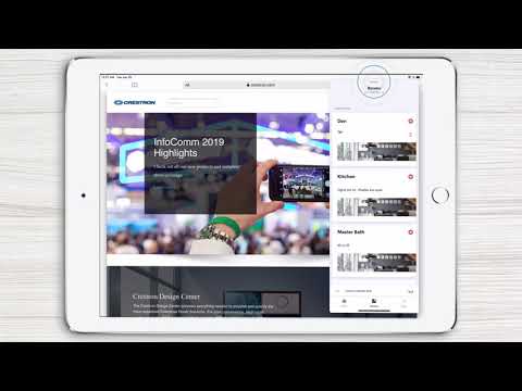 Create a Slide Overview using Crestron Home App