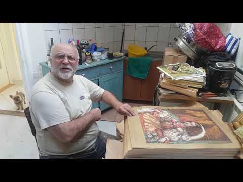 Midhat Jelkić Bosner - Djevojka i konji - potpisivanje serigrafije - edicija CROATIA UMJETNINE