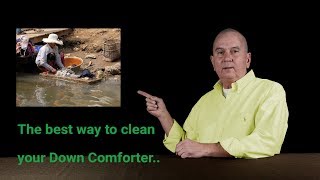 The best way to clean a goose Down Comforter...