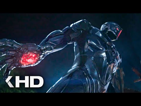 Iron Man Like Robot Fights Alien - Alienoid Clip (2022)