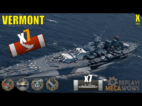 Vermont 7 Kills & 241k Damage | World of Warships Gameplay
