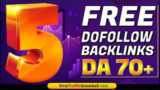 How to Build Instant Approval High Quality FREE Dofollow Backlinks List 2022 👑 5 DA 70+ Websites