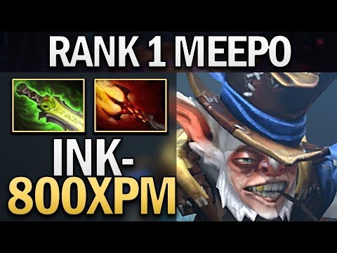 INK MEEPO - TOP 1 IN DOTABUFF - DOTA 2 GAMEPLAY