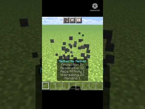 HOW TO MEKE YOUR MINECRAFT HELMET OVERPOWERED ENCHANTMENTS #shorts #video #viral