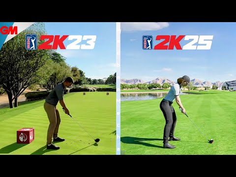 PGA 2K23 Vs PGA 2K25 - Physics & Details Comparison High Quality 4K60FPS