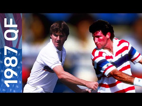 Jimmy Connors vs Brad Gilbert | US Open 1987 Quarterfinal