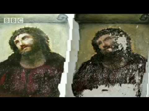 Restoration amateur ruins fresco