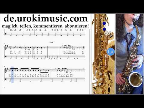 Saxophonunterricht Tenor Imagine Dragons - Natural Noten Lernen um-ih995