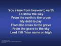 Lord I Lift Your Name On High (worship video w ...