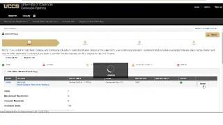 MyUCCS Portal - Registering for classes