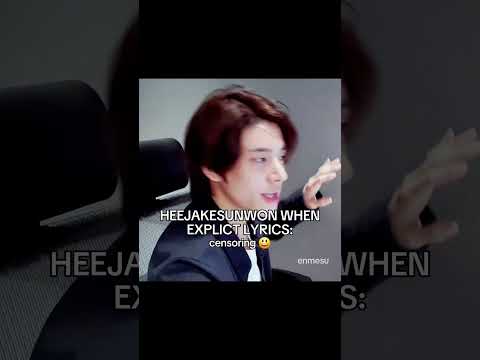 Heeseung, jake, jungwon and sunoo when explict lyrics 👀 #enhypen