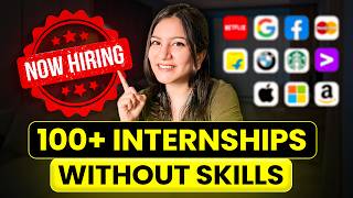 Easy way to get Internships without Skills in 2024 ✅