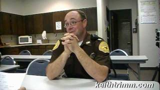 Chief deputy Matt Schultz discussing methamphetamine labs in rural Ne.