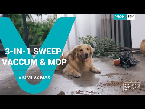 Viomi Robot Vacuum-mop V3 Max - A New Level of Clean with 3-in-1 Sweep, Mop & Vacuum