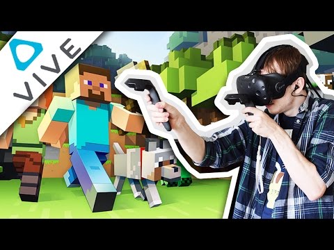Unbelievable! Minecraft in VR with HTC Vive!