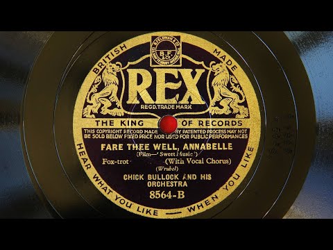 Chick Bullock and His Orchestra - Fare Thee Well Annabelle (1935)