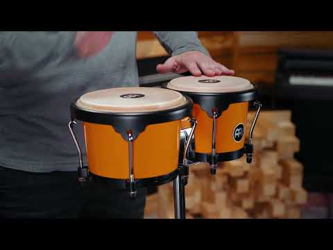 Meinl Percussion 6 1/2" & 7 1/2" Molded ABS Bongo, Creamsicle (HB50CS)