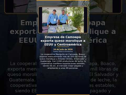 Empresa de Camoapa exporta queso morolique a EEUU y Centroamérica