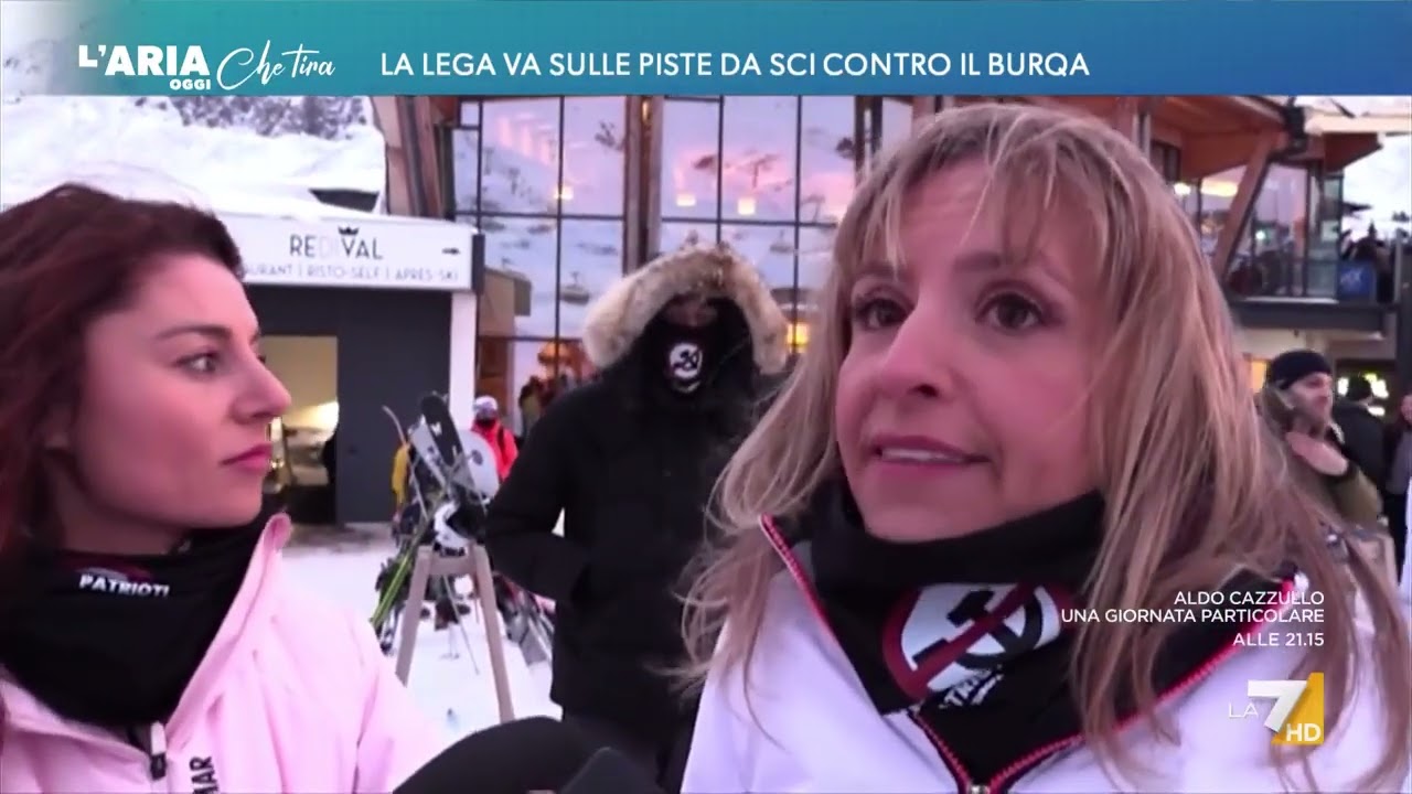 La Lega va sulle piste da sci contro il burqa