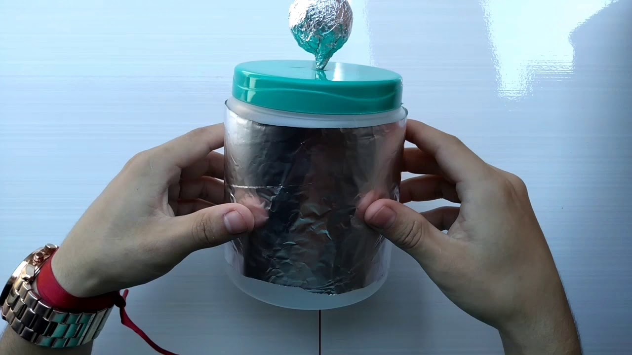 Jarra de Leyden | Experimento sobre capacitores