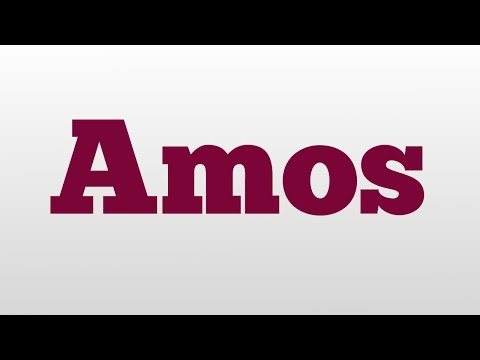 Amos meaning and pronunciation