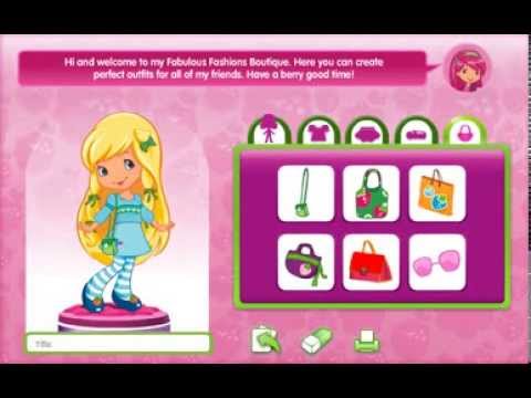 Fresh Fashions Boutique-Strawberry Shortcake Game For Kids