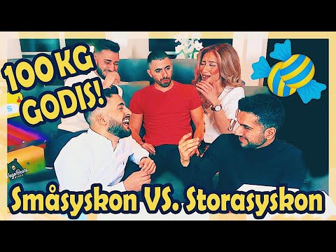 TÄVLING OM 100KG GODIS -  Småsyskon VS. Storasyskon