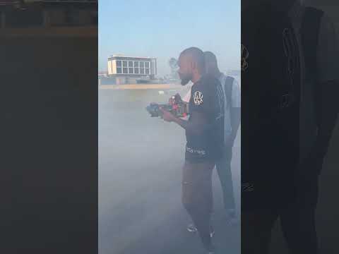 Mr Kuka, Matilde Conjo, Dj Ardiles & Dj Damost numa pista de Drift