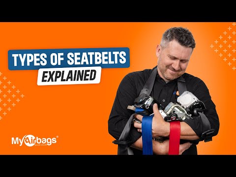Part of a video titled Types of Seatbelts Explained: Single, Dual, and Triple-Stage! - YouTube