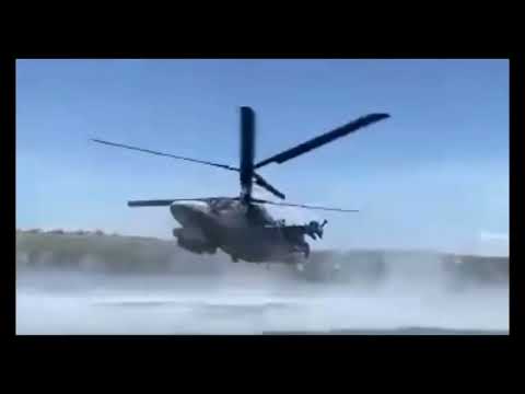 Insane lunatic Aerobatics Stunts Performed By Russian KA-52 Pilot Stunned Residents With Exercises