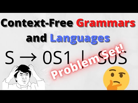 Context-Free Grammar (CFG) Two Example Problems