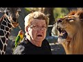 GRANDMA TRIES TO PET LION