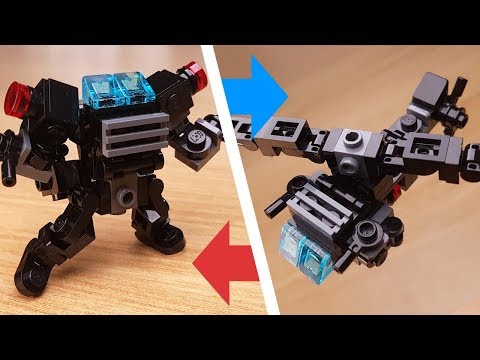 [LEGO Mini Robot Tutorial] Helicopter Transformer Mech (similar with Grinder)/ミニレゴ変身ロボ/미니 레고 변신로봇