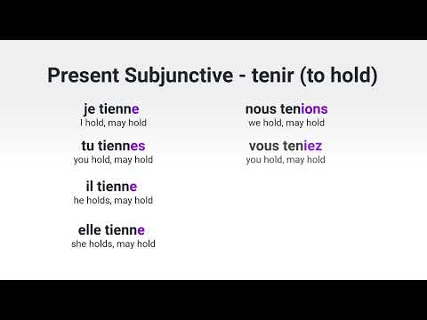 What Is the Present Subjunctive of avoir to have in French