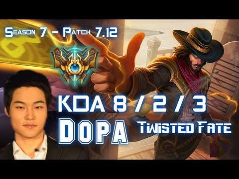 Dopa TWISTED FATE vs TALIYAH Mid - Patch 7.12 KR Ranked