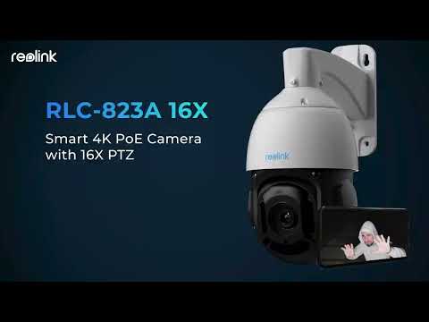 RLC-823A 16X | Smart 4K UHD PoE IP Camera with PTZ and Auto Tracking