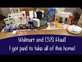 Mid Week Money Maker Bonus Walmart And CVS Haul I Got Paid To Take These Items Out Of The Store