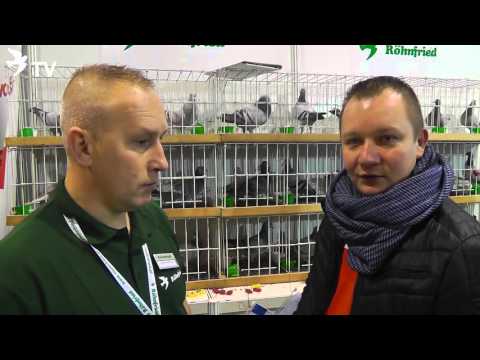 Adam Sehnke w rozmowie ze swoim podopiecznym (Targi EXPOGołębie 2016)