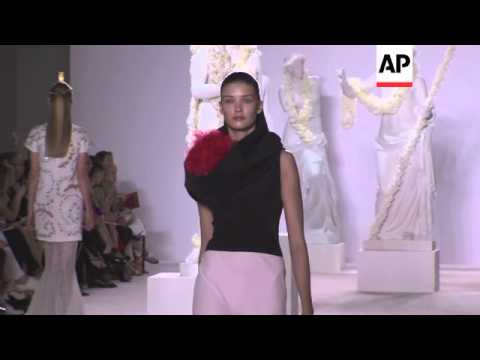 Designer to the stars Giambattista Valli shows off his latest collection in Paris