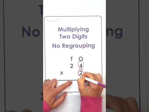 Singapore Math Mini Tutorial -Multiplication with no regrouping (column form) #mathiseasy