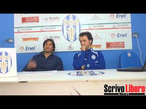 Akragas, Pino Rigoli prepara la sfida contro la Paganese - Conferenza stampa con Roberto Maurantonio